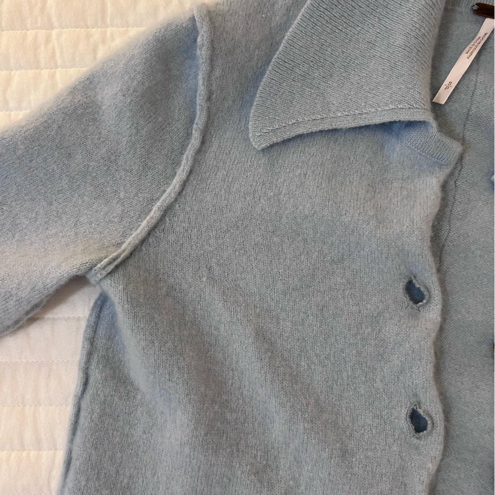 Free People Baby Blue Paloma Cashmere Cardigan - Picture 8 of 10
